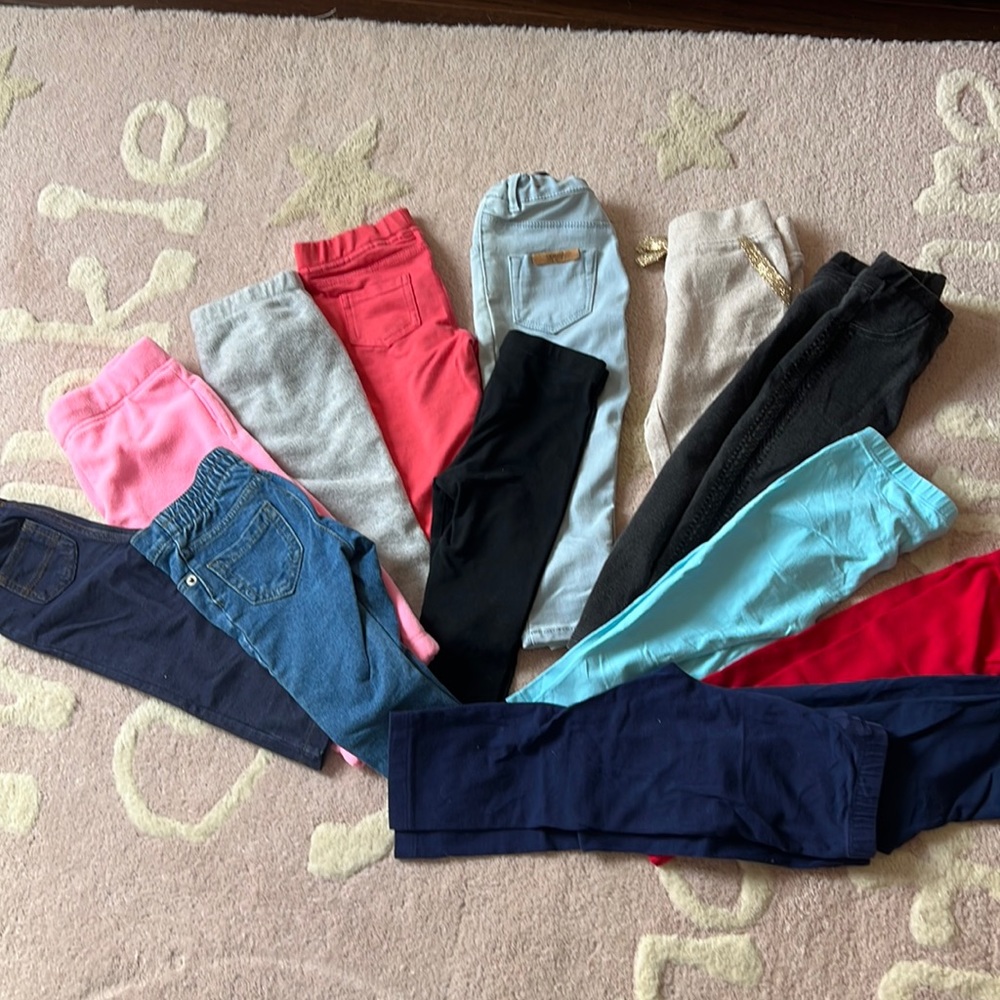 Girls Toddler Pants/Leggings Lot, 12-18-24 months sizes